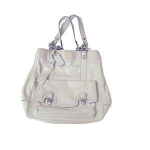 Coach Pushlock North South Camelia Handbag Purse